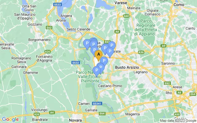 Malpensa Airport lots map