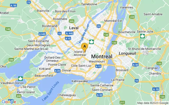 Montreal Cruise Terminal lots map
