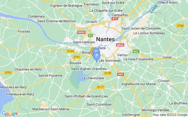 Nantes Atlantique Airport lots map