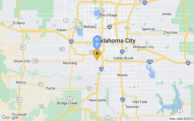 Oklahoma City Will Rogers World Airport lots map