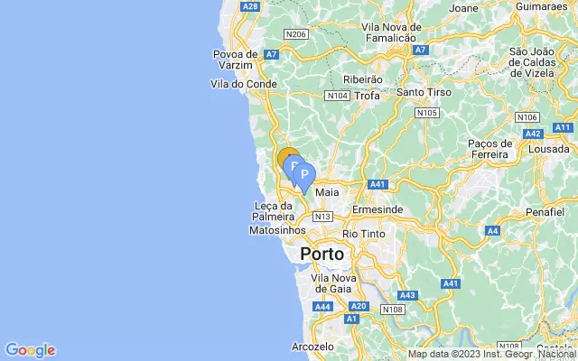 Porto Airport lots map