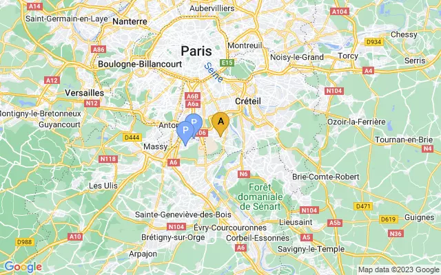 Paris Orly International Airport lots map