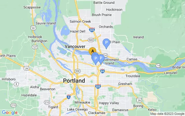 Portland, OR Int'l Airport lots map