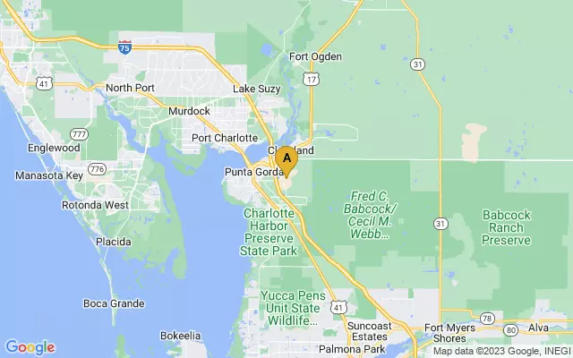 Punta Gorda Airport lots map