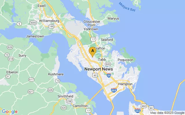 Newport News/Williamsburg International Airport lots map