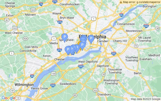 Philadelphia International Airport lots map