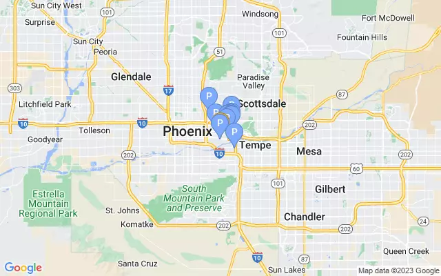 Phoenix Sky Harbor Int'l Airport lots map