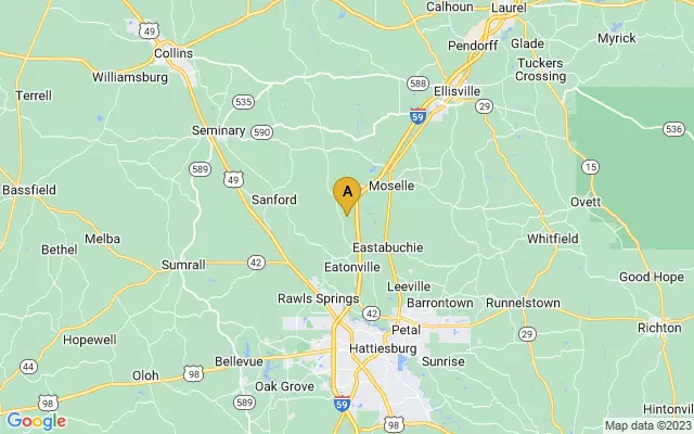 Hattiesburg-Laurel Regional Airport lots map
