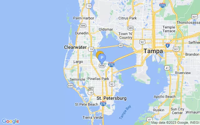 St. Petersburg Clearwater Int'l Airport lots map