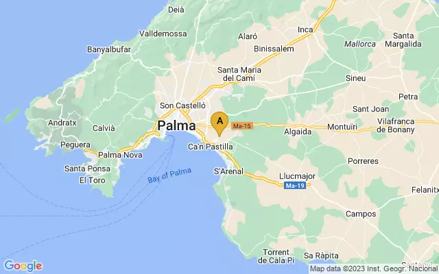 Palma de Mallorca Airport lots map