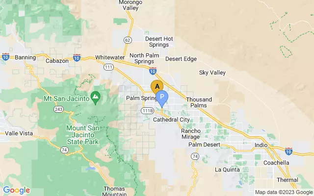 Palm Springs International Airport lots map