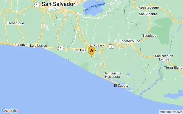 El Salvador International Airport lots map