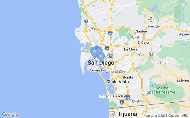 San Diego International Airport lots map