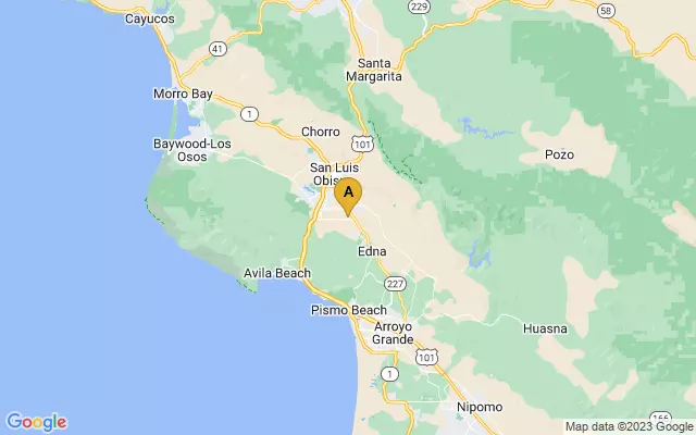 San Luis Obispo County Regional Airport lots map