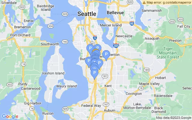 Seattle Tacoma (Sea-Tac) Int'l Airport lots map