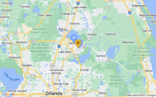 Orlando Sanford International Airport lots map