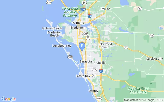 Sarasota Bradenton Int'l Airport lots map