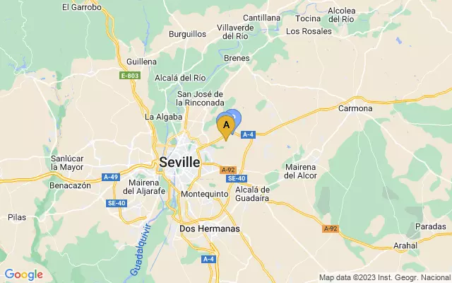Seville Airport lots map