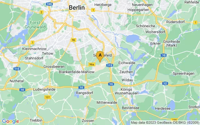Berlin Schönefeld Airport lots map