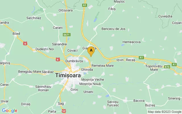 Timișoara Traian Vuia International Airport lots map