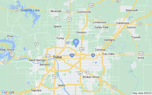 Tulsa International Airport lots map