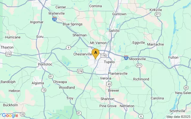 Tupelo Regional Airport lots map
