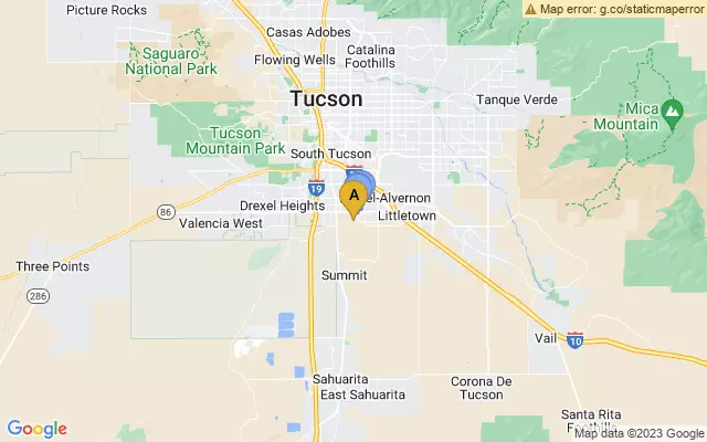 Tucson International Airport lots map