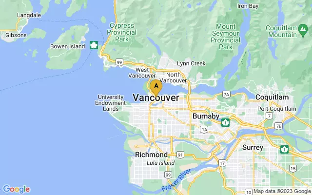 Vancouver Cruise Terminal lots map