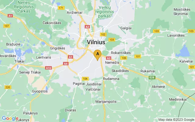 Vilnius Airport lots map