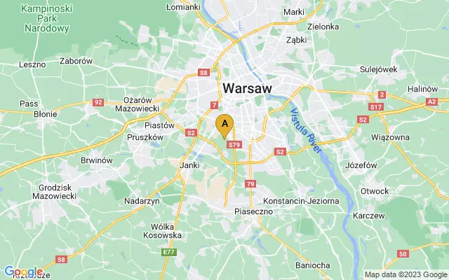 Warsaw Chopin Airport lots map