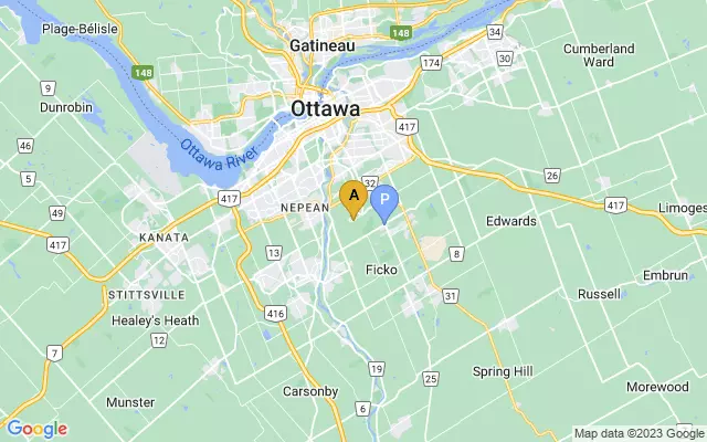 Ottawa International Airport lots map