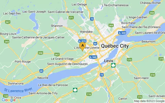 Québec City Jean Lesage International Airport lots map