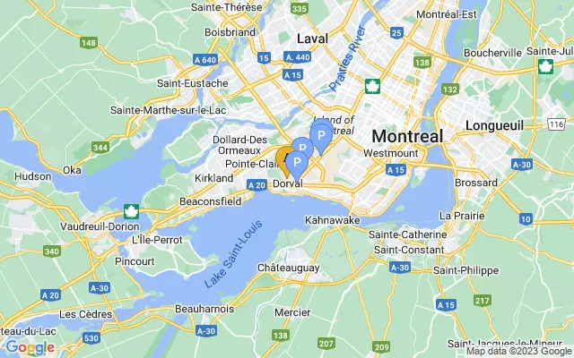 Montreal International Airport lots map