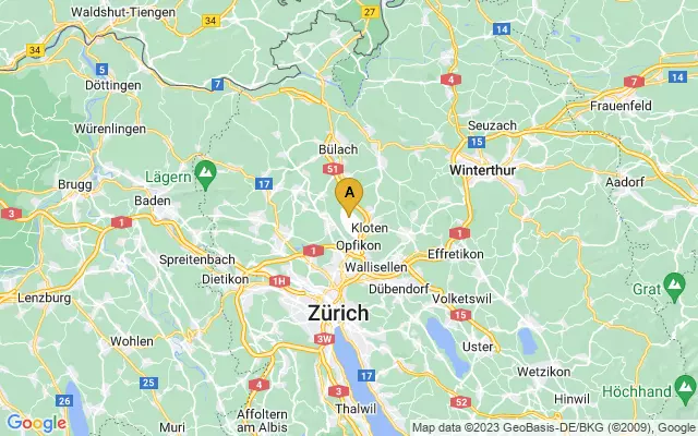 Zurich Airport lots map