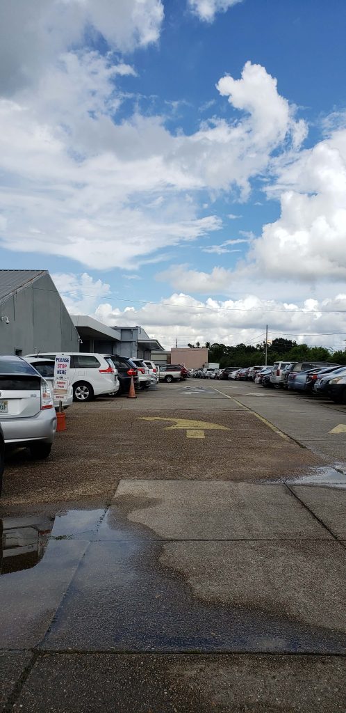 NOLA Airport Parking from the Street