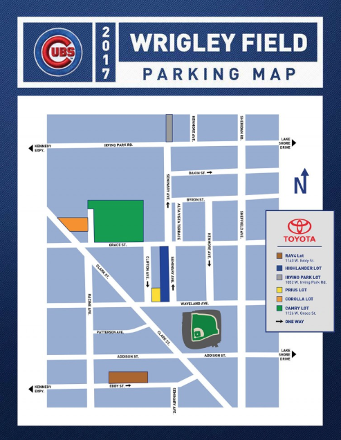 Best Wrigley Field Parking From 10 Day 2019 Rates Reviews [ 636 x 493 Pixel ]