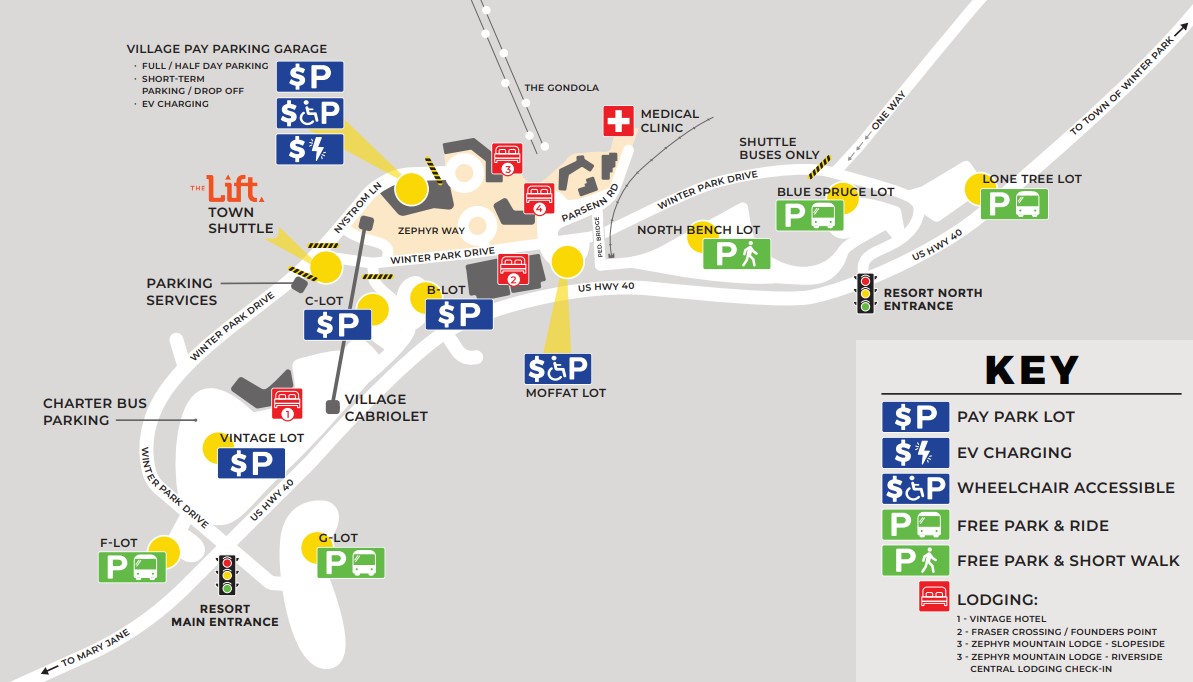 Winter Park Parking Map