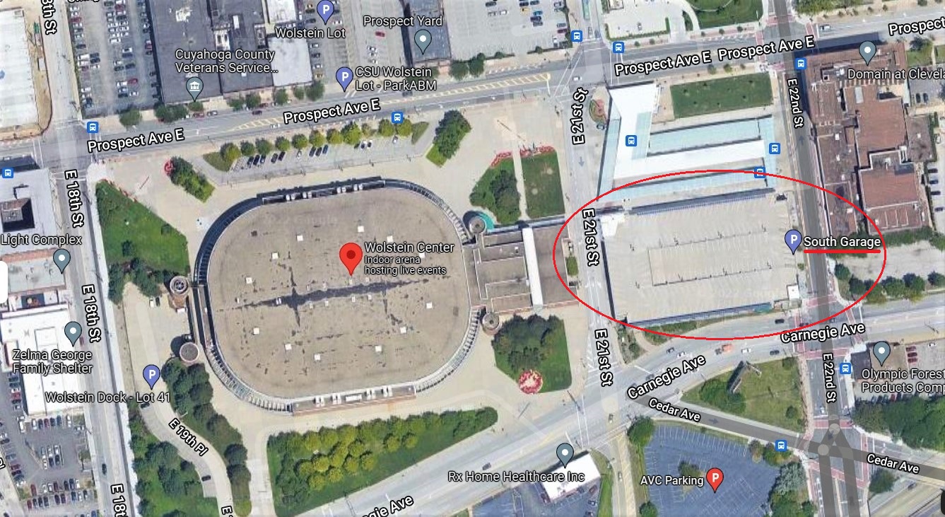 Wolstein Center Parking Map