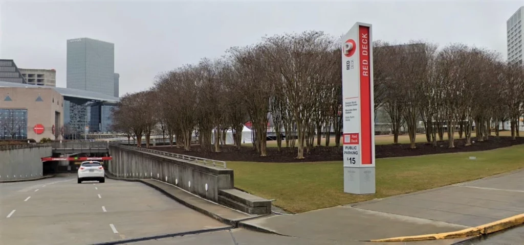 GWCC Red Deck Parking Entrance