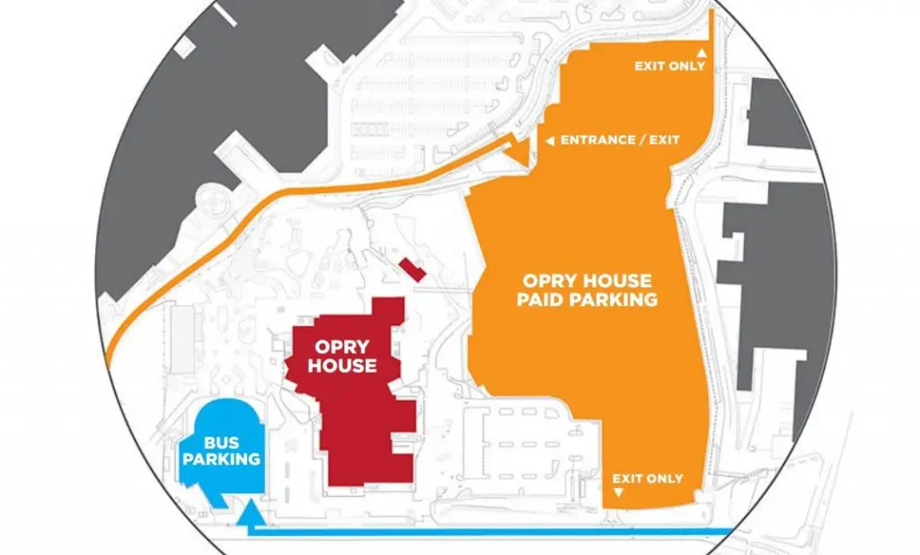 Opry House Parking Directions