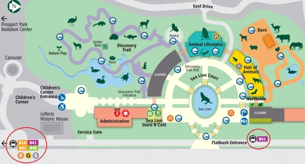 Prospect Park Zoo Map