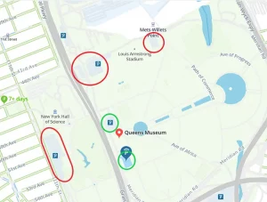 Parking options around Queens Museum