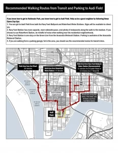 Transporation info for Audi Field