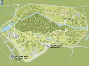 Parking map of New York Botanical Garden