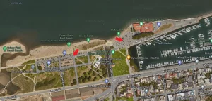 Parking map of spaces near Crissy Field Center