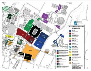 Kroger Field Season Parking Map