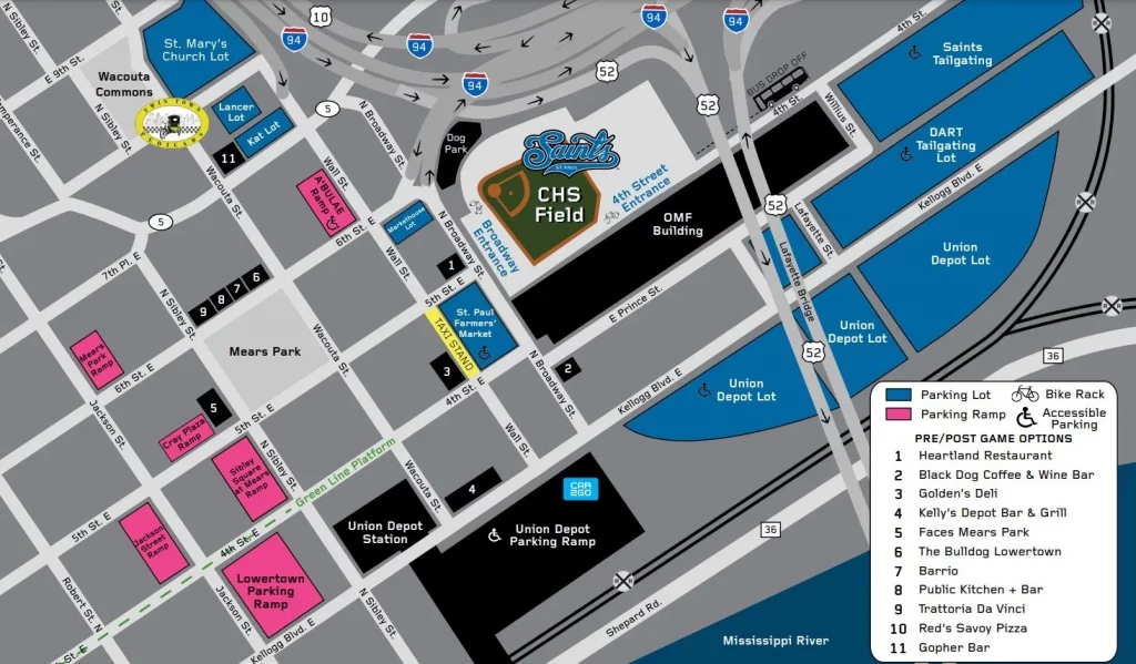 Parking Near CHS Field