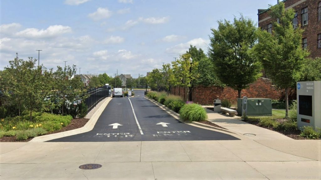 Museum Parking Lot Entrance