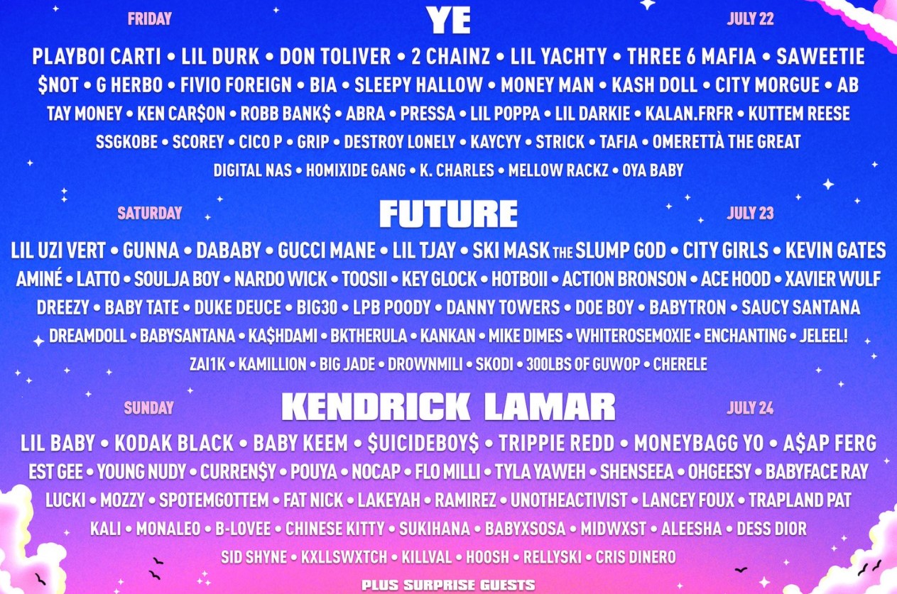 Rolling Loud Miami 2022 Lineup