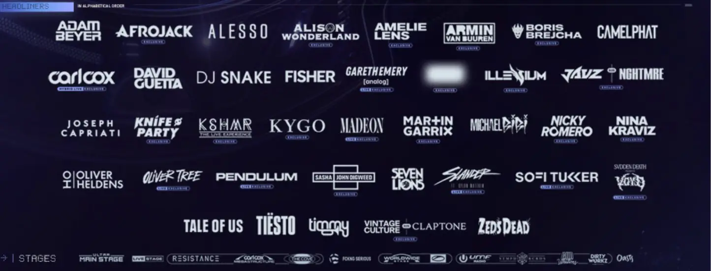 Ultra Music Festival 2022 Headliners